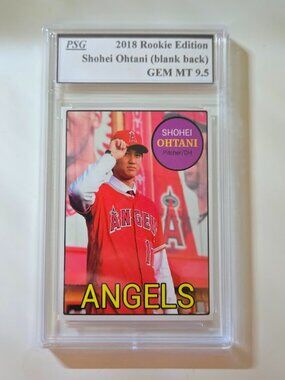 Shohei Ohtani 2018 rookie baseball card custom graded